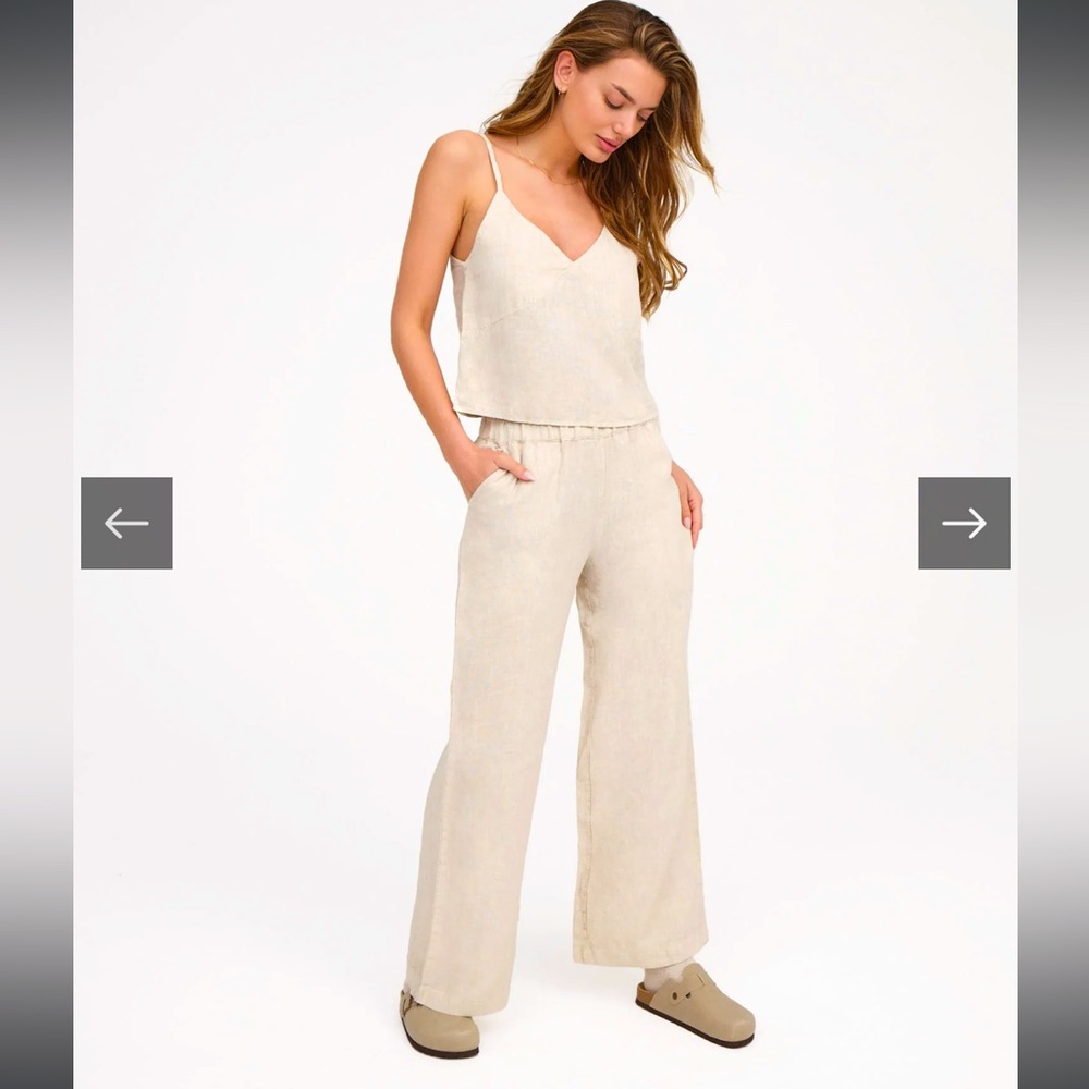 Linen Wide Leg Pant
